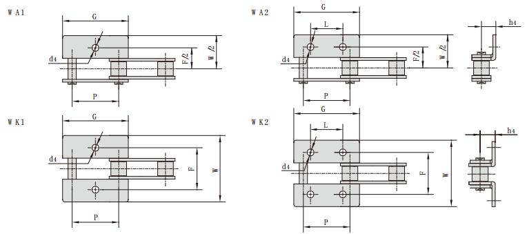 <font color='red'>C2080H</font>WK2_雙節距輸送鏈彎板
