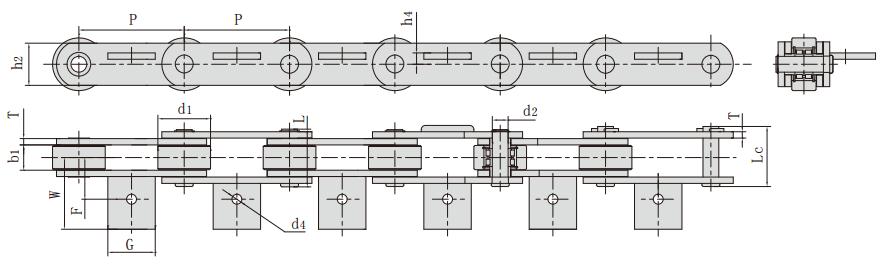 <font color='red'>P200</font>F33_煙草機械輸送鏈 輸