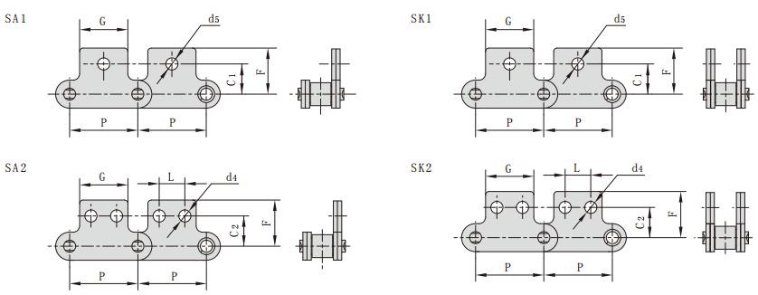 C2100SK2_雙節距單側雙側直